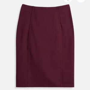 Liverpool Deep Burgundy Pencil Skirt
